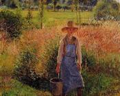 卡米耶 毕沙罗 : The Gardener, Afternoon Sun, Eragny